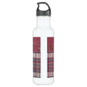 Kariertes Shirt Edelstahlflasche (Rückseite)