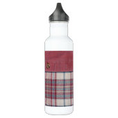 Kariertes Shirt Edelstahlflasche (Links)