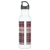 Kariertes Shirt Edelstahlflasche (Rückseite)