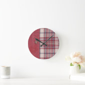 Kariertes Shirt / Flannel-Shirt Runde Wanduhr (Zuhause)