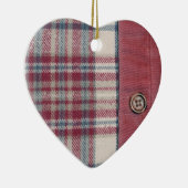 Kariertes Shirt Keramikornament (Rechts)