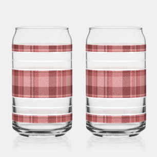 Kariertes Soda-Glas Dosenglas