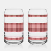 Kariertes Soda-Glas Dosenglas (Rückseite)