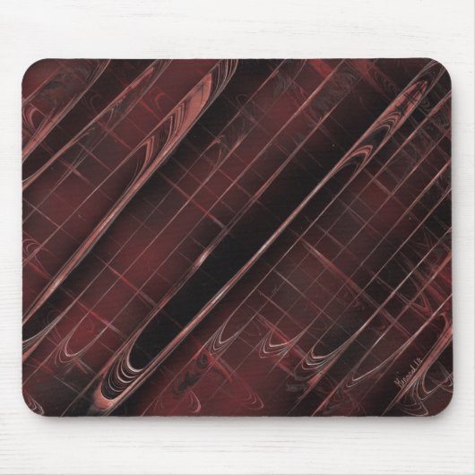 Kariertes Statement-Element Mousepad (Vorne)