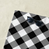 Kariertes Strandtuch in Schwarz und Weiß vom Buffa (Beispiel)