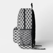 Kariertes Streifenmuster Bedruckter Rucksack (Rechts)