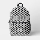 Kariertes Streifenmuster Bedruckter Rucksack (Vorderseite)