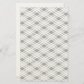 Kariertes Streifenmuster Briefpapier (Vorne/Hinten)