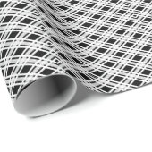 Kariertes Streifenmuster Geschenkpapier (Rolleneckpunkt)