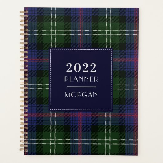 Kariertes Tartan 2022 Clan Sutherland Checkered Planer (Vorderseite)