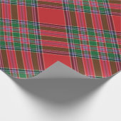 Kariertes Tartan Clan MacBean Green Muster Geschenkpapier (Ecke)