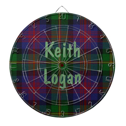 Kariertes Tartan Dart Board Dartscheibe (vorne)