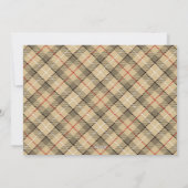 Kariertes Tartan Foto Weihnachten (Rückseite)
