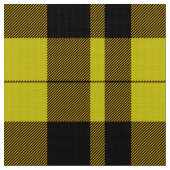 Kariertes Tartan-Gelb- und Schwarz-Stoff Stoff (Nahaufnahme)