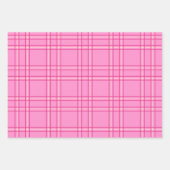 Kariertes Tartan in Pink Geschenkpapier Set (Vorderseite 2)
