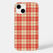 Kariertes Tartan in Rot und Weiß Case-Mate iPhone Hülle (Rückseite)