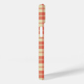 Kariertes Tartan in Rot und Weiß Case-Mate iPhone Hülle (Rückseite / Rechts)