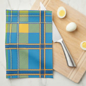 kariertes Tartan Küchentuch (Viertel Falte)