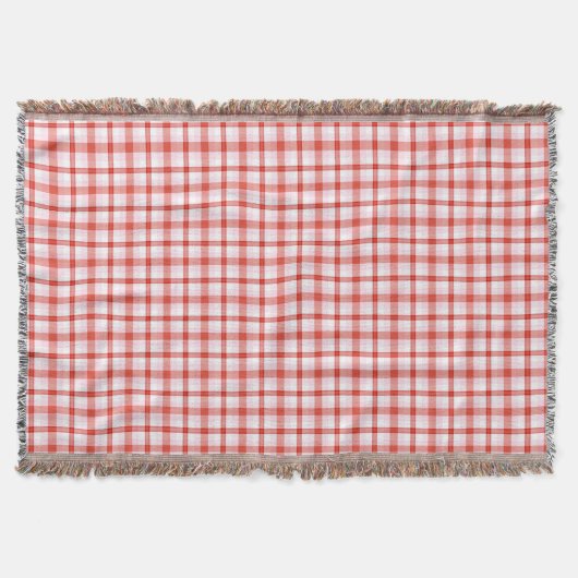 Kariertes Tartan-Muster Decke (Vorderseite)