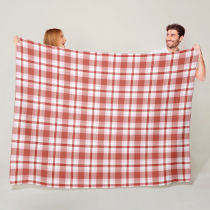 Kariertes Tartan-Muster Fleecedecke
