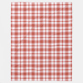 Kariertes Tartan-Muster Fleecedecke (Vorderseite)