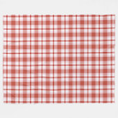 Kariertes Tartan-Muster Fleecedecke (Vorderseite (Horizontal))