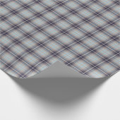 Kariertes Tartan-Muster Geschenkpapier (Ecke)