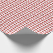 Kariertes Tartan-Muster Geschenkpapier (Ecke)