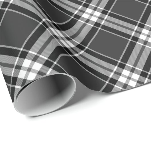 Kariertes Tartan-Muster Geschenkpapier (Rolleneckpunkt)