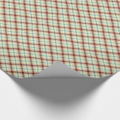Kariertes Tartan-Muster Geschenkpapier (Ecke)