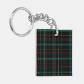 Kariertes Tartan-Muster, grün, Schlüsselanhänger (Vorderseite links)