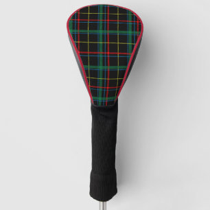 Kariertes Tartan-Muster, grün und rot, Golf Headcover