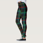 Kariertes Tartan-Muster, grün und rot, Leggings (Links)