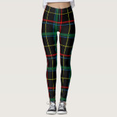 Kariertes Tartan-Muster, grün und rot, Leggings (Vorderseite)