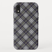 Kariertes Tartan-Muster in Grau und Weiß Case-Mate iPhone Hülle (Rückseite)