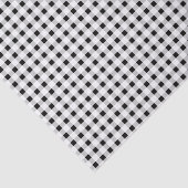 Kariertes Tartan-Muster in Schwarzweiß Seidenpapier (Ausschnitt)