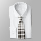 Kariertes Tartan-Muster Krawatte (Gebunden)