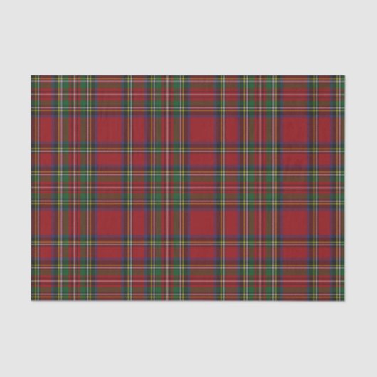Kariertes Tartan-Muster Seidenpapier (Vorderseite)