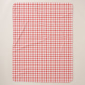 Kariertes Tartan-Muster Sherpadecke (Vorderseite)