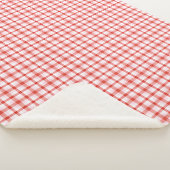 Kariertes Tartan-Muster Sherpadecke (3/4)