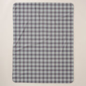 Kariertes Tartan-Muster Sherpadecke (Vorderseite)