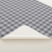 Kariertes Tartan-Muster Sherpadecke (3/4)