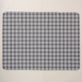 Kariertes Tartan-Muster Sherpadecke (Vorderseite (Horizontal))