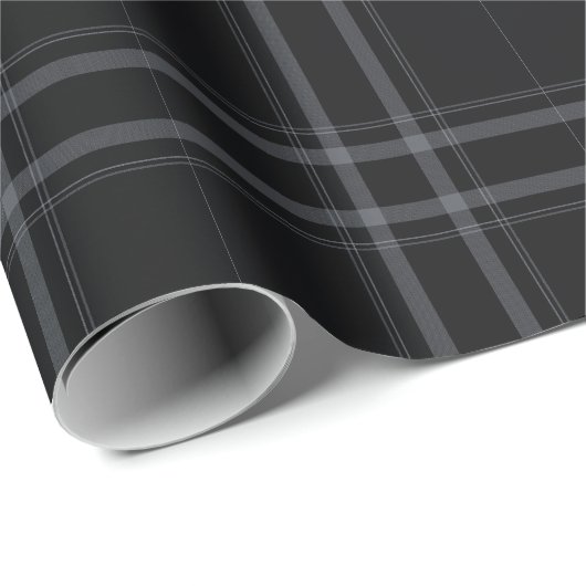 Kariertes Tartan-Wrapping-Papier Geschenkpapier (Rolleneckpunkt)