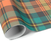 Kariertes Tartanmuster Geschenkpapier (Rolleneckpunkt)