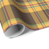 Kariertes Tartanmuster Geschenkpapier (Rolleneckpunkt)