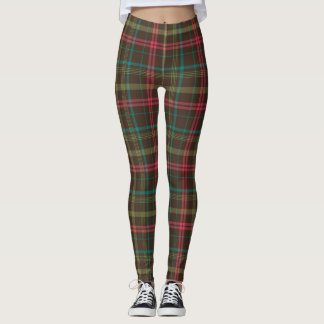 Kariertes Tartanmuster Leggings