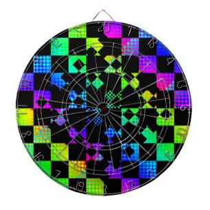 Kariertes Twist von Kenneth Yoncich Dartscheibe