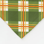 Kariertes und blumengeschmücktes Vlies Fleecedecke (Ecke)