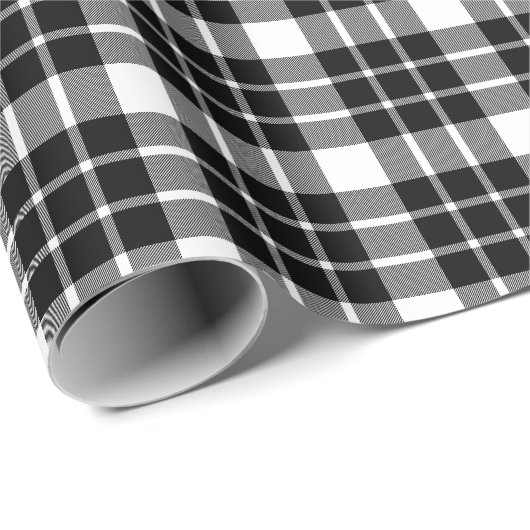 Kariertes Verpackungs-Schwarzweiss-Papier Geschenkpapier (Rolleneckpunkt)